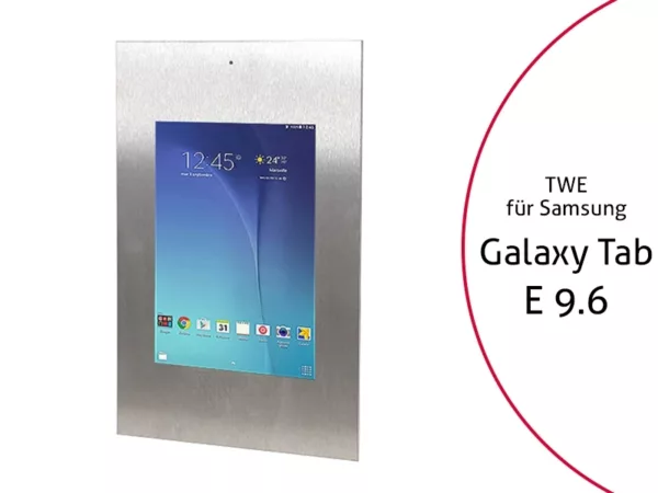 TabLines TWE030E Tablet Wandeinbau f?r Samsung Tab E 9.6 DS, Edelstahl
