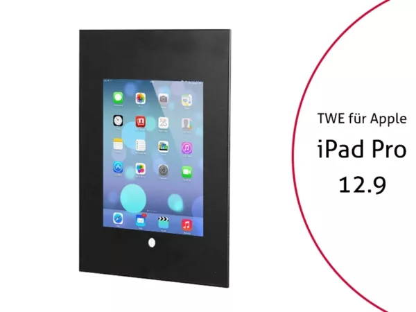 TabLines TWE031B Tablet Wandeinbau f?r Apple iPad Pro 12.9 (1./2. Gen.) HB, schw...