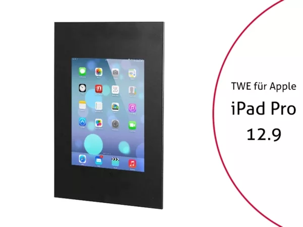 TabLines TWE032B Tablet Wandeinbau f?r Apple iPad Pro 12.9 (1./2. Gen.) , schwar...
