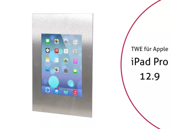 TabLines TWE032E Tablet Wandeinbau f?r Apple iPad Pro 12.9 (1./2. Gen.) , Edelst...