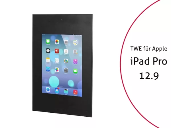 TabLines TWE033B Tablet Wandeinbau f?r Apple iPad Pro 12.9 (1./2. Gen.) DS, schw...