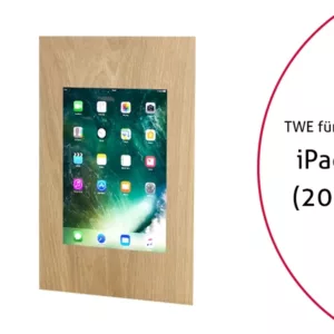 TabLines TWE034O Tablet Wandeinbau f?r Apple iPad 5 (2017), Eiche