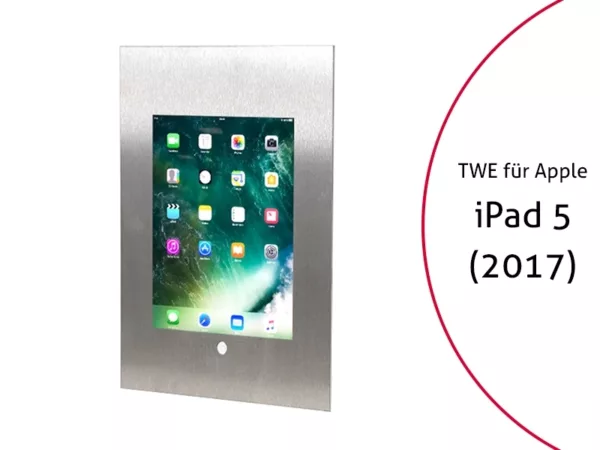 TabLines TWE035E Tablet Wandeinbau f?r Apple iPad 5 (2017), HB, Edelstahl