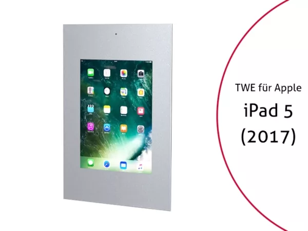 TabLines TWE036S Tablet Wandeinbau f?r Apple iPad 5 (2017), DS, silber