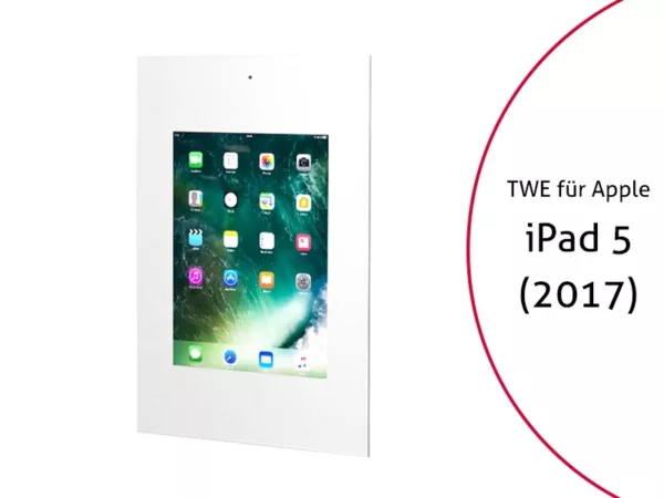 TabLines TWE036W Tablet Wandeinbau f?r Apple iPad 5 (2017), DS, wei?