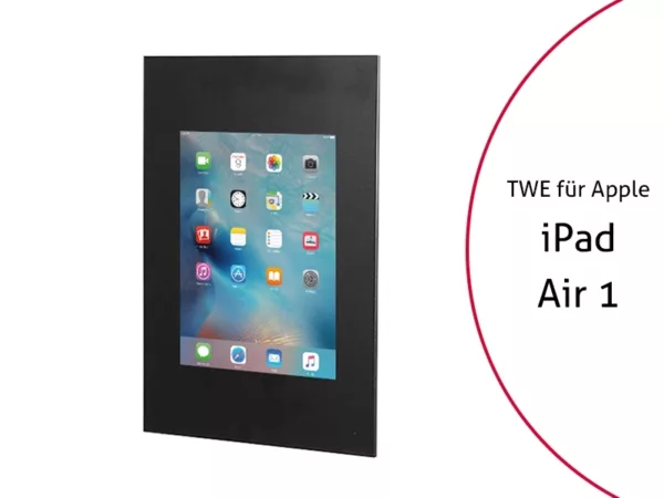 TabLines TWE037B Tablet Wandeinbau f?r Apple iPad Air 1, schwarz