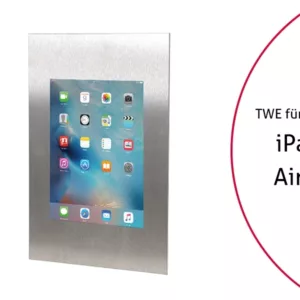 TabLines TWE037E Tablet Wandeinbau f?r Apple iPad Air 1, Edelstahl