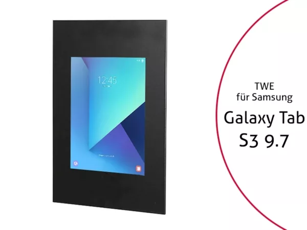 TabLines TWE038B Tablet Wandeinbau f?r Samsung Tab S3 9.7, schwarz