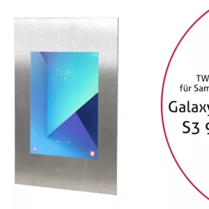 TabLines TWE038E Tablet Wandeinbau f?r Samsung Tab S3 9.7, Edelstahl