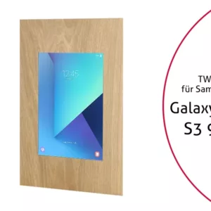 TabLines TWE038O Tablet Wandeinbau f?r Samsung Tab S3 9.7, Eiche