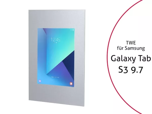 TabLines TWE038S Tablet Wandeinbau f?r Samsung Tab S3 9.7, silber