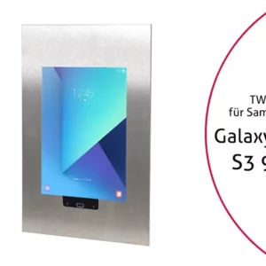 TabLines TWE039E Tablet Wandeinbau f?r Samsung Tab S3 9.7 HB, Edelstahl