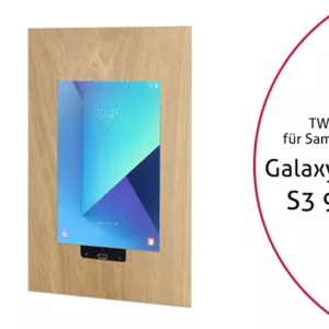 TabLines TWE039O Tablet Wandeinbau f?r Samsung Tab S3 9.7 HB, Eiche
