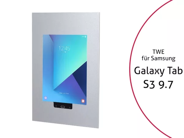 TabLines TWE039S Tablet Wandeinbau f?r Samsung Tab S3 9.7 HB, silber