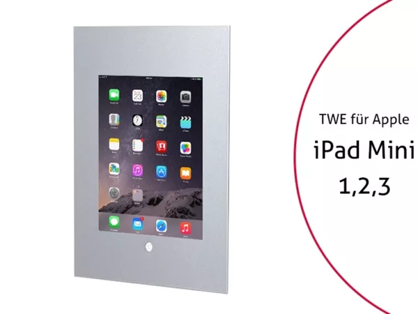 TabLines TWE040S Tablet Wandeinbau f?r Apple iPad Mini 1/2/3 HB, silber
