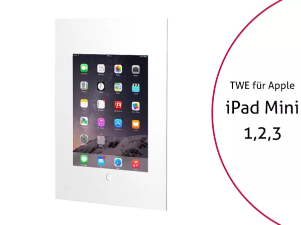 TabLines TWE040W Tablet Wandeinbau f?r Apple iPad Mini 1/2/3 HB, wei?