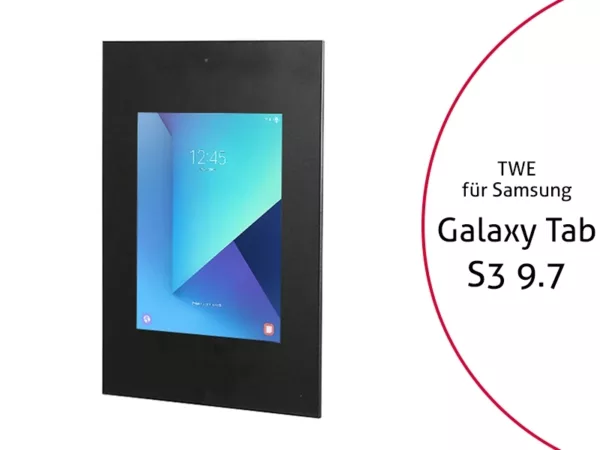 TabLines TWE041B Tablet Wandeinbau f?r Samsung Tab S3 9.7 DS, schwarz