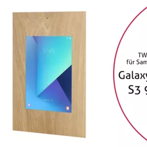 TabLines TWE041O Tablet Wandeinbau f?r Samsung Tab S3 9.7 DS, Eiche