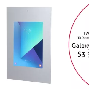 TabLines TWE041S Tablet Wandeinbau f?r Samsung Tab S3 9.7 DS, silber