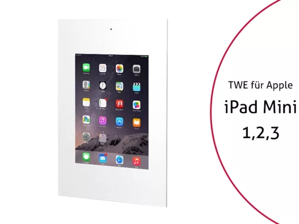 TabLines TWE042W Tablet Wandeinbau f?r Apple iPad Mini 1/2/3 DS, wei?