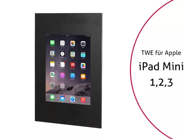 TabLines TWE042B Tablet Wandeinbau f?r Apple iPad Mini 1/2/3 DS, schwarz