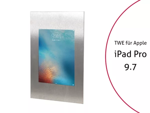 TabLines TWE044E Tablet Wandeinbau f?r Apple iPad Pro 9.7, Edelstahl
