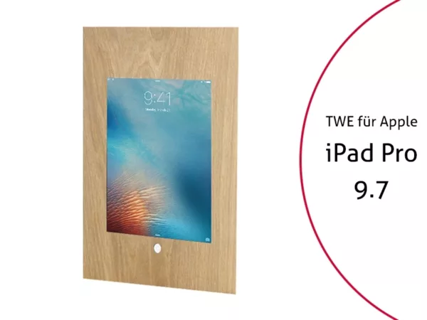 TabLines TWE045O Tablet Wandeinbau f?r Apple iPad Pro 9.7 HB, Eiche