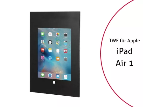 TabLines TWE051B Tablet Wandeinbau f?r Apple iPad Air 1 HB, schwarz