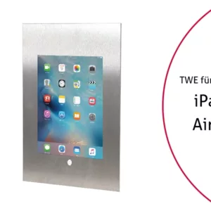 TabLines TWE051E Tablet Wandeinbau f?r Apple iPad Air 1 HB, Edelstahl