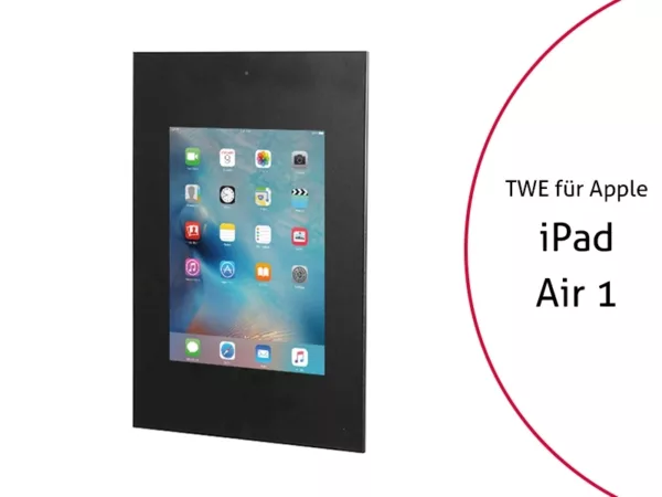 TabLines TWE053B Tablet Wandeinbau f?r Apple iPad Air 1 DS, schwarz