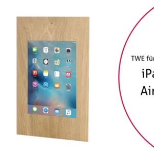TabLines TWE053O Tablet Wandeinbau f?r Apple iPad Air 1 DS, Eiche