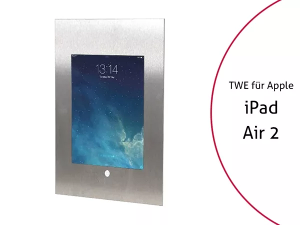 TabLines TWE054E Tablet Wandeinbau f?r Apple iPad Air 2 HB, Edelstahl