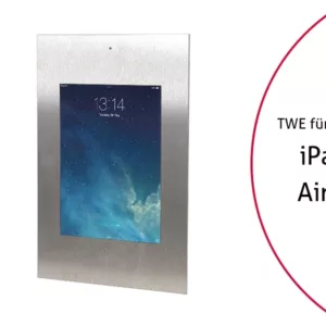 TabLines TWE055E Tablet Wandeinbau f?r Apple iPad Air 2 DS, Edelstahl