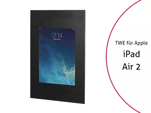 TabLines TWE056B Tablet Wandeinbau Apple iPad Air 2, schwarz