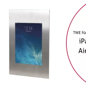 TabLines TWE056E Tablet Wandeinbau Apple iPad Air 2, Edelstahl