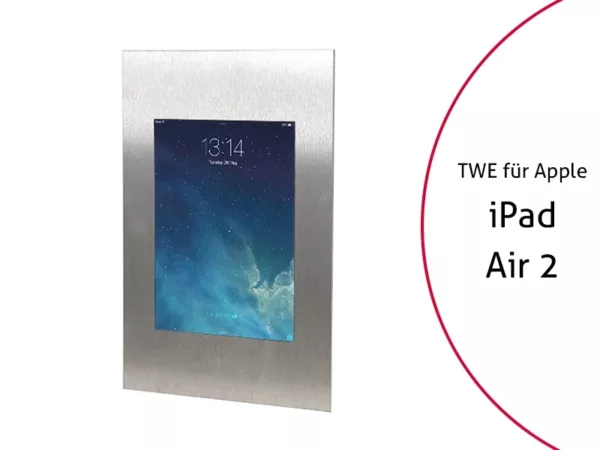 TabLines TWE056E Tablet Wandeinbau Apple iPad Air 2, Edelstahl