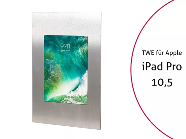TabLines TWE057E Tablet Wandeinbau f?r Apple iPad Pro 10.5, Edelstahl