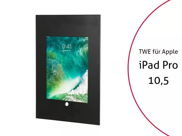 TabLines TWE058B Tablet Wandeinbau f?r Apple iPad Pro 10.5, HB, schwarz