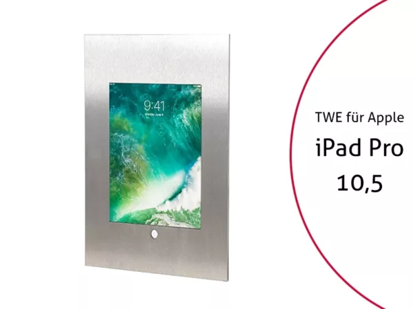 TabLines TWE058E Tablet Wandeinbau f?r Apple iPad Pro 10.5, HB, Edelstahl