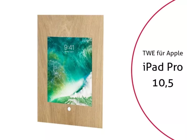 TabLines TWE058O Tablet Wandeinbau f?r Apple iPad Pro 10.5, HB, Eiche