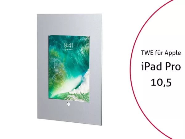 TabLines TWE058S Tablet Wandeinbau f?r Apple iPad Pro 10.5, HB, silber