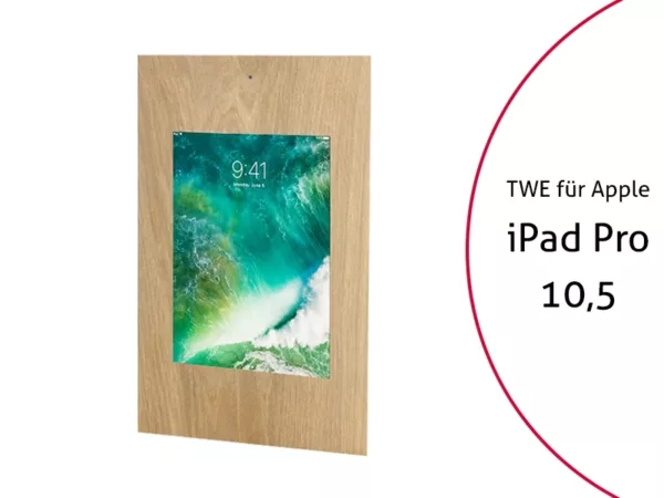 TabLines TWE059O Tablet Wandeinbau f?r Apple iPad Pro 10.5, DS, Eiche