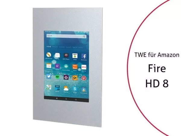 TabLines TWE060S Tablet Wandeinbau f?r Amazon fire HD 8 (2017), silber