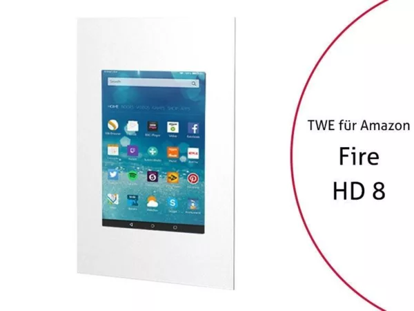 TabLines TWE060W Tablet Wandeinbau f?r Amazon fire HD 8 (2017), wei?