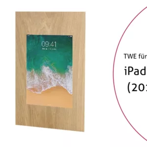TabLines TWE062O Tablet Wandeinbau f?r Apple iPad 9.7 (2018), Eiche