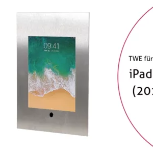 TabLines TWE063E Tablet Wandeinbau f?r Apple iPad 9.7 (2018), HB, Edelstahl
