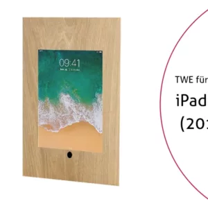 TabLines TWE063O Tablet Wandeinbau f?r Apple iPad 9.7 (2018), HB, Eiche
