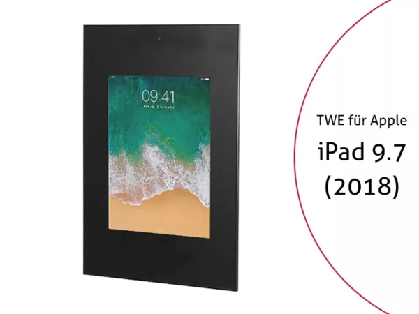 TabLines TWE064B Tablet Wandeinbau f?r Apple iPad 9.7 (2018), DS, schwarz