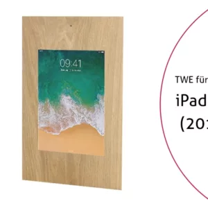 TabLines TWE064O Tablet Wandeinbau f?r Apple iPad 9.7 (2018), DS, Eiche
