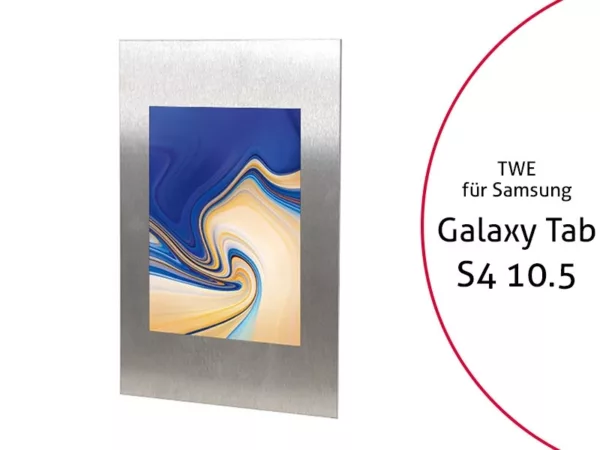 TabLines TWE065E Tablet Wandeinbau f?r Samsung Tab S4 10.5, Edelstahl